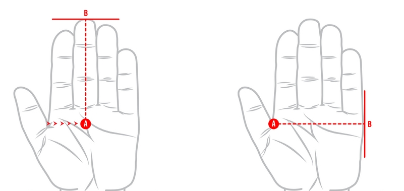 Параметры измерения тактических перчаток